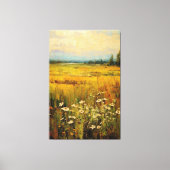 Droomweide van Wildbloemen Olieverfschilderij op C Canvas Afdruk (Voorkant)