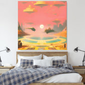 Droomwereld Canvas Afdruk (Insitu (Slaapkamer))