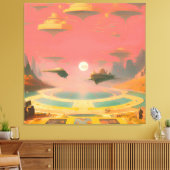 Droomwereld Canvas Afdruk (Insitu (Woonkamer))
