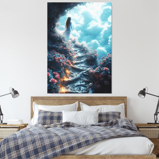 Droomwereld Canvas Afdruk (Insitu (Slaapkamer))