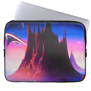 Droomwereld olieverfschilderij laptop sleeve