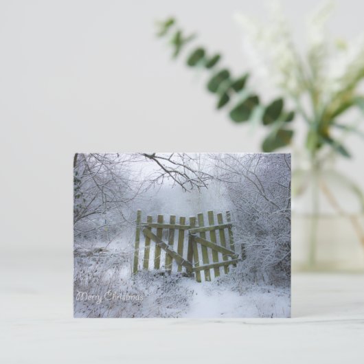 Droomwinterwonderland Briefkaart (Staand voorkant)