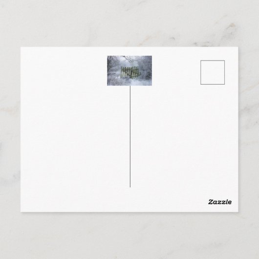 Droomwinterwonderland Briefkaart (Achterkant)