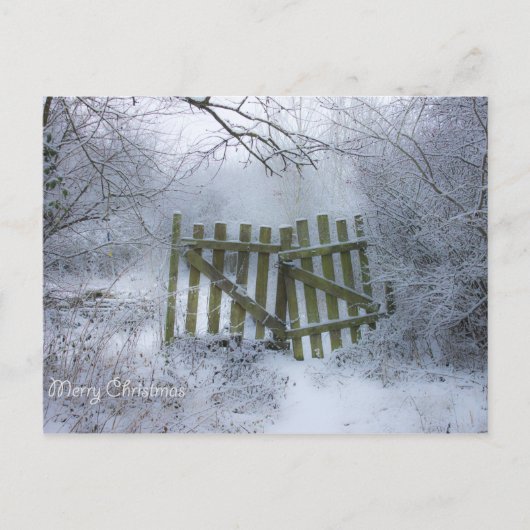 Droomwinterwonderland Briefkaart (Voorkant)