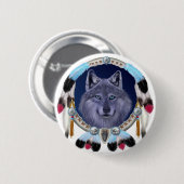 DROOMWOLF RONDE BUTTON 5,7 CM (Voorkant /achterkant)