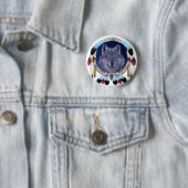 DROOMWOLF RONDE BUTTON 5,7 CM (In situ)