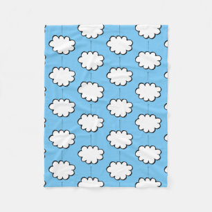 Droomwolken aan touwtjes fleece deken