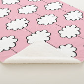 Droomwolken aan touwtjes sherpa deken (3/4)