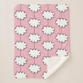 Droomwolken aan touwtjes sherpa deken (Voorkant)