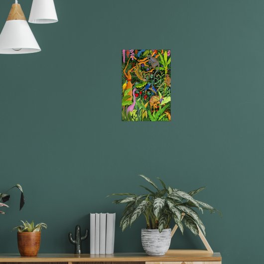 Droomwoud Dieren kunst Poster (Woonkamer 1)