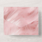 Droomy Blush Roze Dierenbont Bruiloft All In One Uitnodiging (Achterkant)