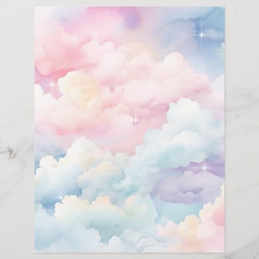 Droomy Cloud Nine Bruids Bingo Spel (Achterkant)