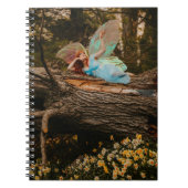 Droomy Fairy op Fallen Tree - Notitieboek (Voorkant)