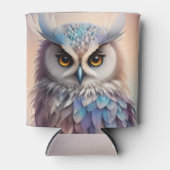 Droomy Fantasy Uil Zachte Pastel Kleuren Blikjeskoeler (Voorkant)