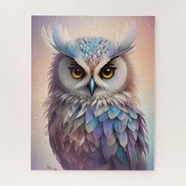 Droomy Fantasy Uil Zachte Pastel Kleuren Legpuzzel