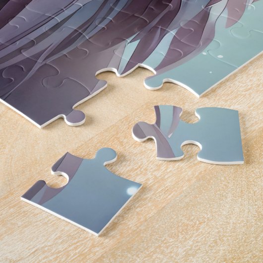 Droomy Fantasy Uil Zachte Pastel Kleuren Legpuzzel (Zijkant)