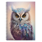 Droomy Fantasy Uil Zachte Pastel Kleuren Notitieboek (Voorkant)