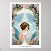 Droomy  geïnspireerd Roos Fairy Poster (Voorkant)