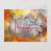 Droomy herfst bladeren Thanksgiving bericht Briefkaart (Voorkant)