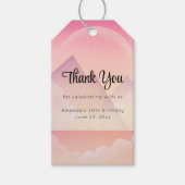 Droomy Pastel Mountain Landscape Party Dank je wel Cadeaulabel (Voorkant)