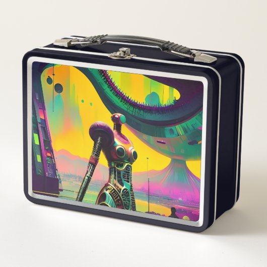 Droomy Science Fiction Robot Kunst (Voorkant)