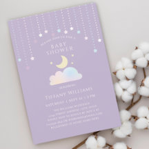 Droomy Starry Sky Moon en Stars Baby shower