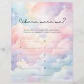 Droomy Stars waar waren we Vrijgezellenfeest spel (Voorkant)