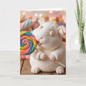 Droomzachte Marshmallow Cavia Denk Aan Jou Kaart (Voorkant)