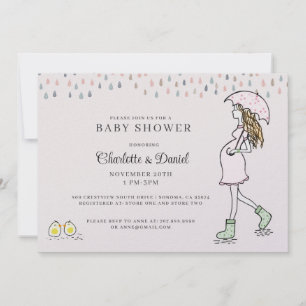 Droomzangere zwangere moeder babyshower kaart
