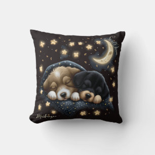 Droomzoete Cute Design Hond Met Naam Kussen