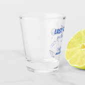 Droomzuchtige Laatste Toast Aan De Kust Bacheloret Shot Glas (Links)