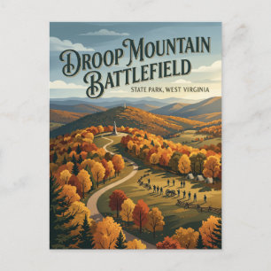 Droop Mountain Battlefield West Virginia Briefkaart