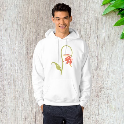 Drooping Flower Mannen Hoodie