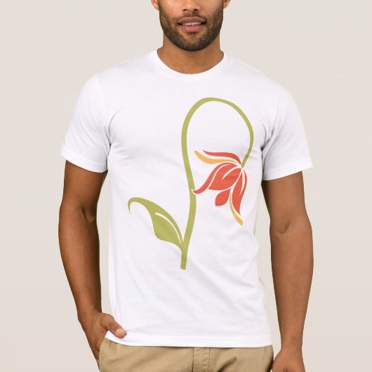 Drooping Flower Mannen T-shirt (Voorkant)