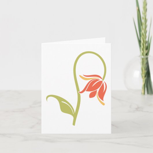 Drooping Flower Note Kaarten (Voorkant)