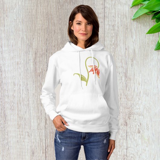 Drooping Flower Vrouwen Hoodie