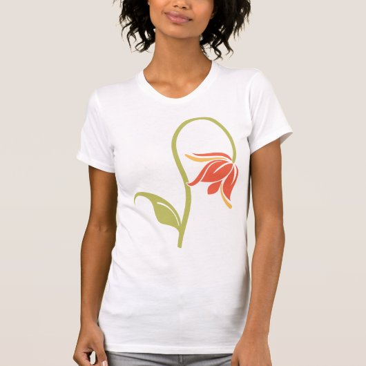 Drooping Flower Vrouwen T-shirt (Voorkant)