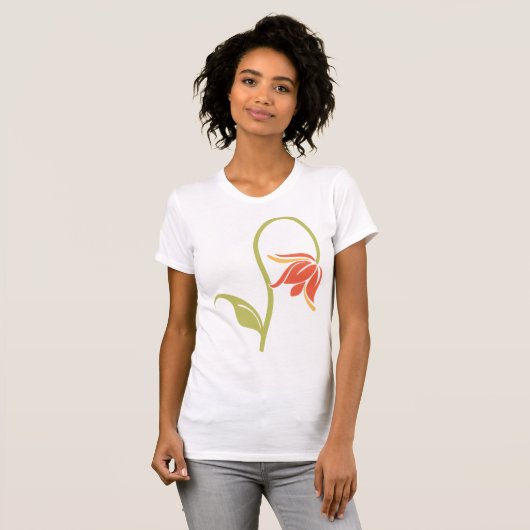 Drooping Flower Vrouwen T-shirt (Voorkant volledig)