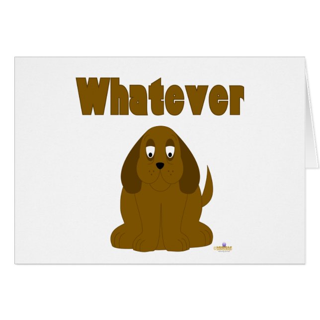 Droopy Brown Dog Whatever (Voorkant Horizontaal)