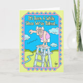 DROP A LINE Birthday Kaart (Voorkant)