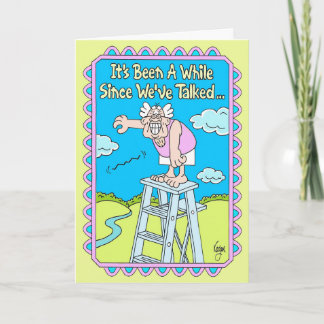 DROP A LINE Birthday Kaart