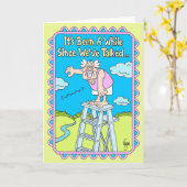 DROP A LINE Birthday Kaart (Gele Bloem)