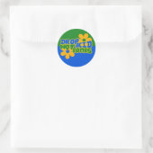 Drop acid niet bommen ronde sticker (Tas)