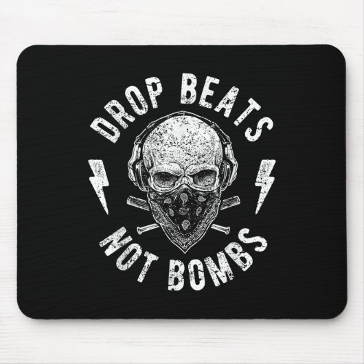 Drop Beats bombardeert DJ niet tegen War for Peace Muismat (Voorkant)