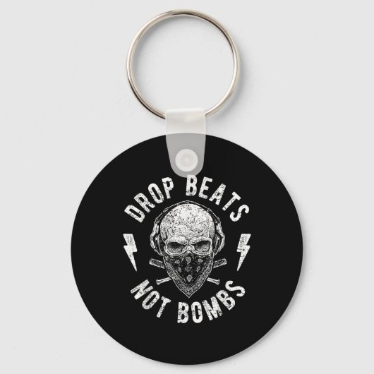 Drop Beats bombardeert DJ niet tegen War for Peace Sleutelhanger (Voorkant)