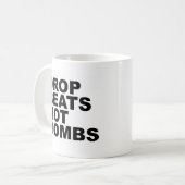 Drop Beats Not Bombs 4 Koffiemok (Voorkant links)