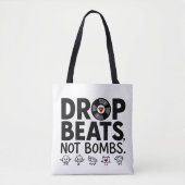 Drop Beats Not Bombs Schattigee tas (Voorkant)