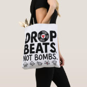 Drop Beats Not Bombs Schattigee tas (Dichtbij)