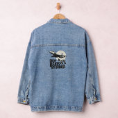 Drop Beats Not Bombs straaljager Vinyl Denim Jacket (Hangar)