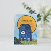 Drop Box Mail Illustratie Briefkaart (Staand voorkant)